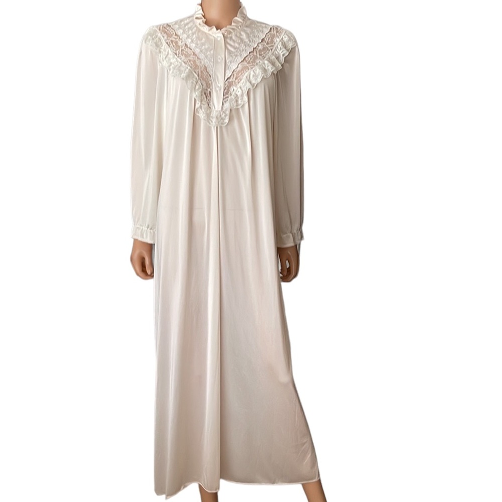 Vintage Miss Elaine full length silky soft gown